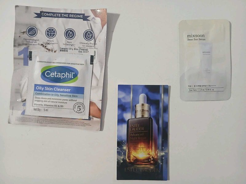 Cetaphil Cleanser, ESTEE LAUDER, Mixsoon Sample