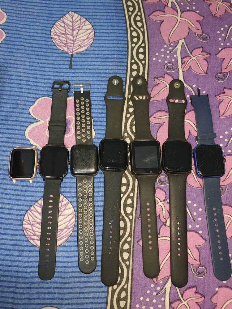 Lot of 7 Smartwatches not working