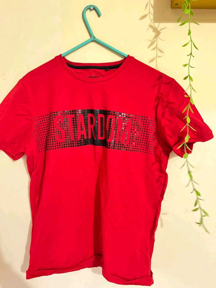 Red "Stardom" Graphic T-Shirt