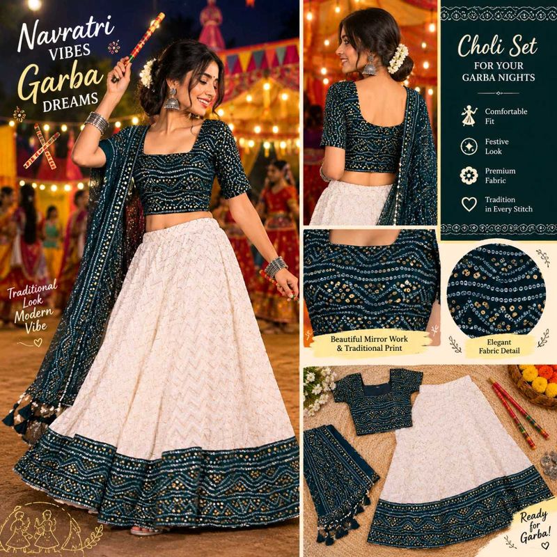 Navratri Vibes Garba Dreams Lehenga Choli Set