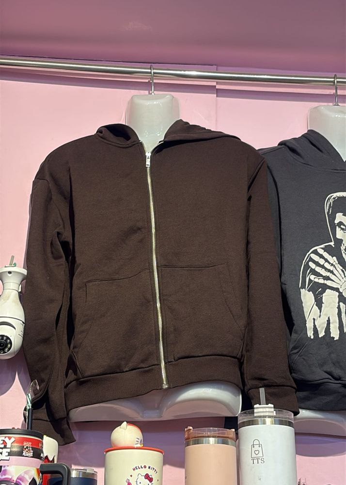 H&amp;M Brown Zip-Up Hoodie