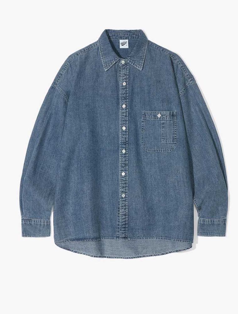 PARTIMENTO oversized stone washed denim