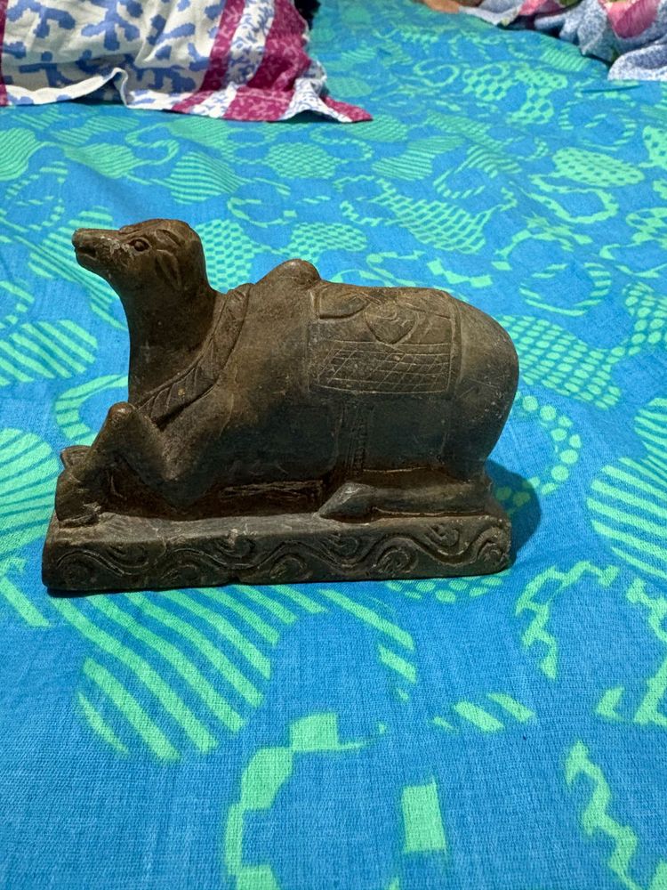 Vintage Vastu Stone Nandi Showpiece