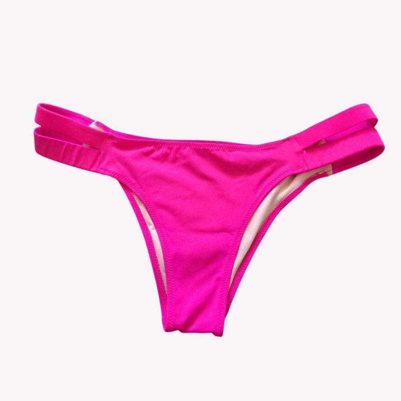 Bright Pink Strappy Bikini Bottom M 🆕