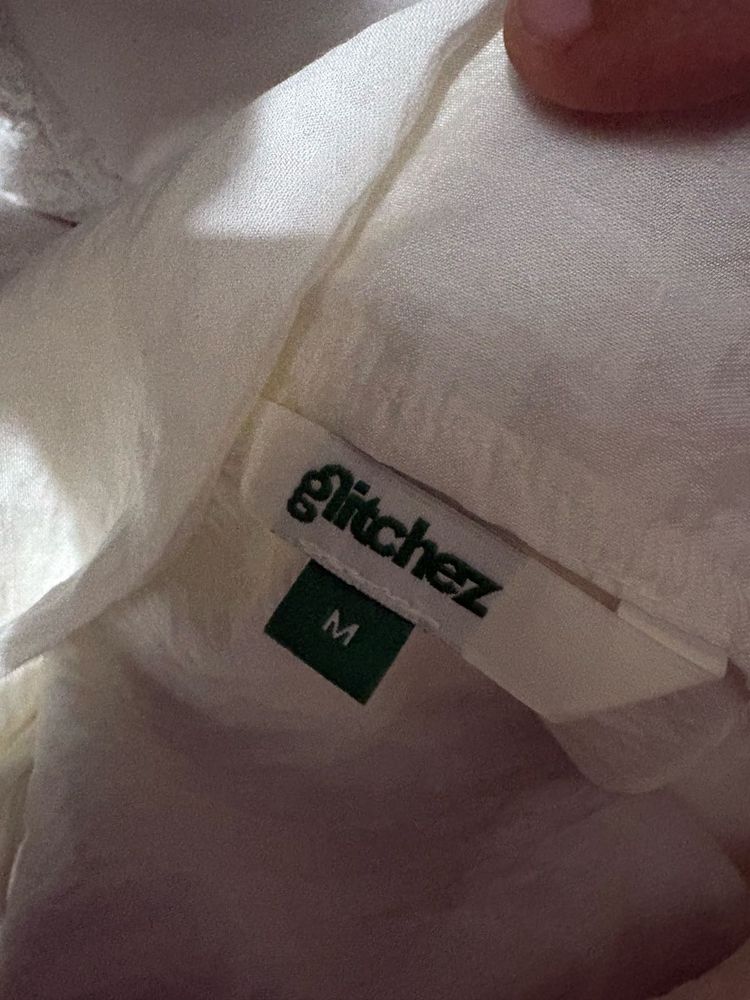 Glitzchez White Blouse M