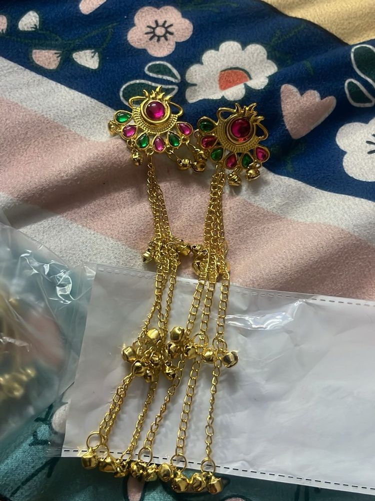 Elegant Gold Plated kashmiri jhumka