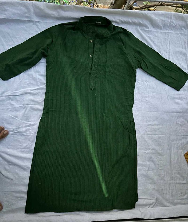 Men's Dark Green Kurta