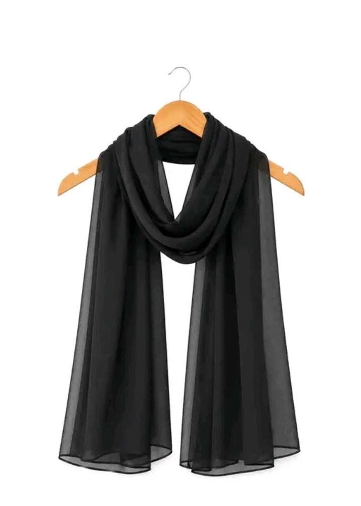 Elegant Black Georgette hijab 🧕🏻 (Never Used )