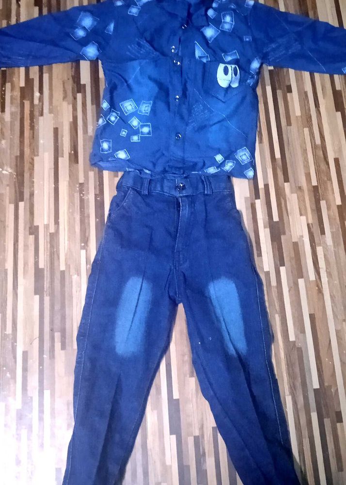 Boys' Denim Shirt &amp; Jeans Set