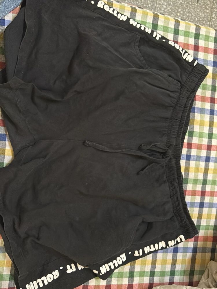 MAX Black "Rollin With It" Shorts