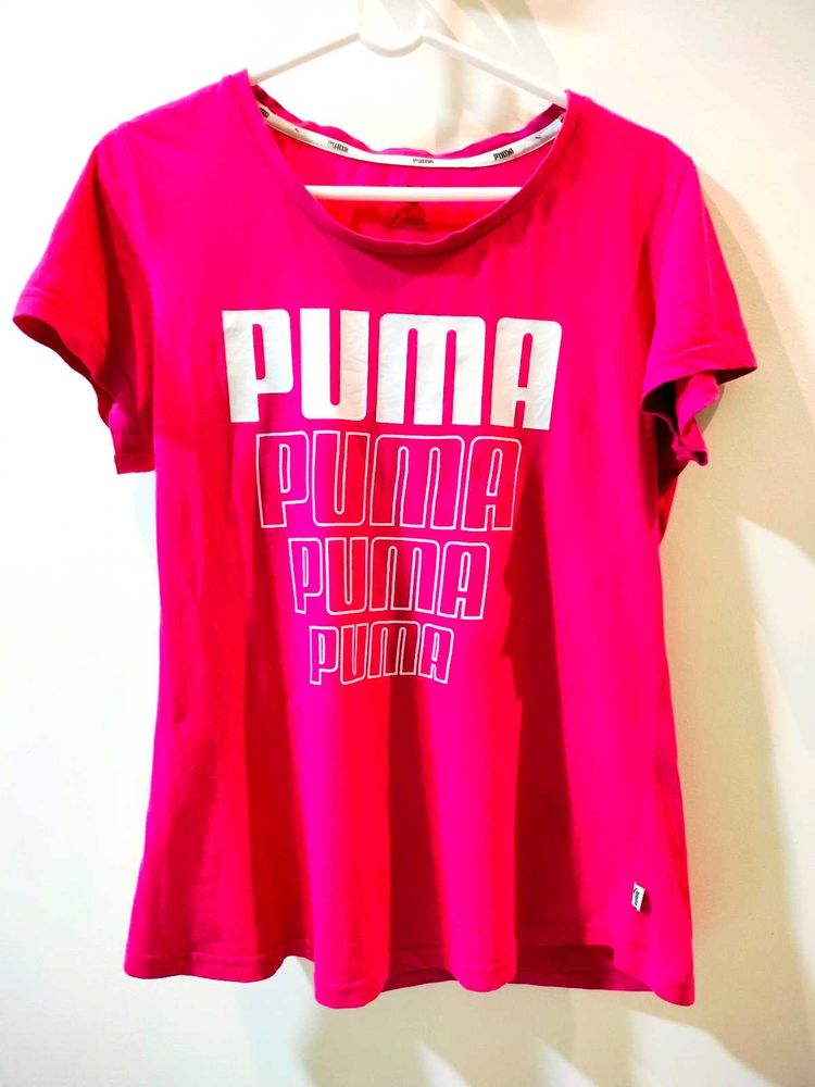 Puma Pink Graphic T-Shirt for women