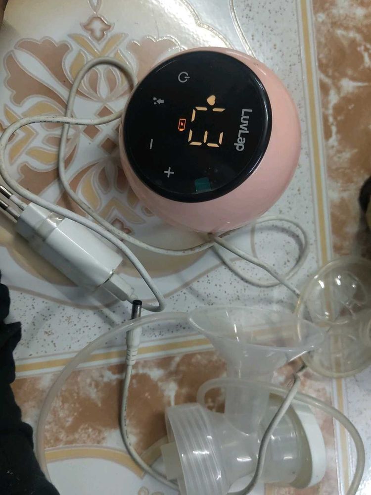 LuvLap Pink Electric Breast Pump