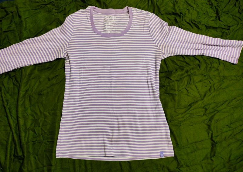 3/4th Sleeve Striped Tshirt, Size S, Brand Jockey, Soft and Comfortable Fabric