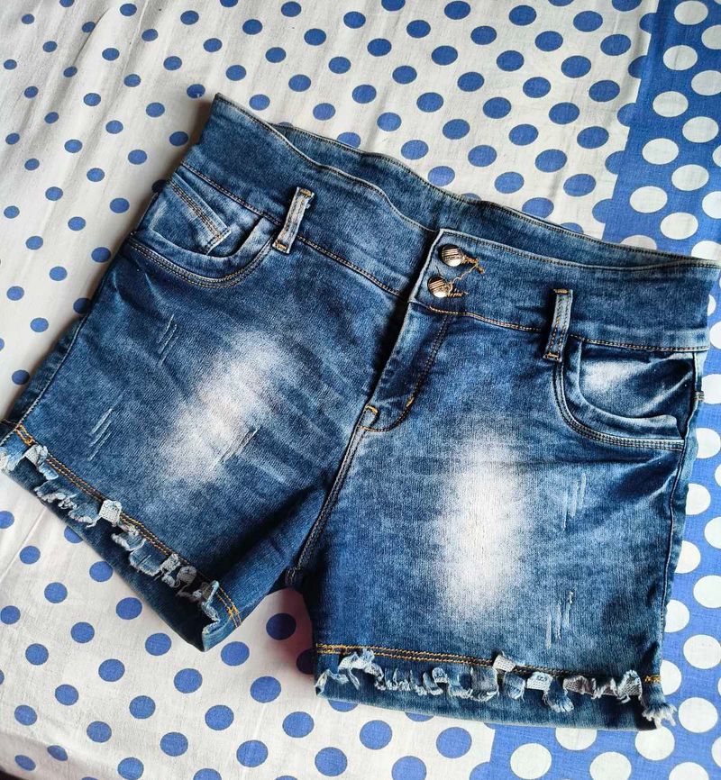 Stylish Blue Denim Shorts