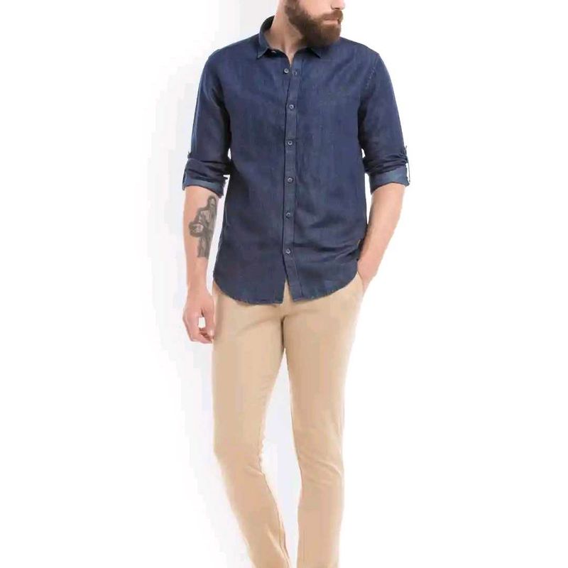 Men's Blue Denim Shirt