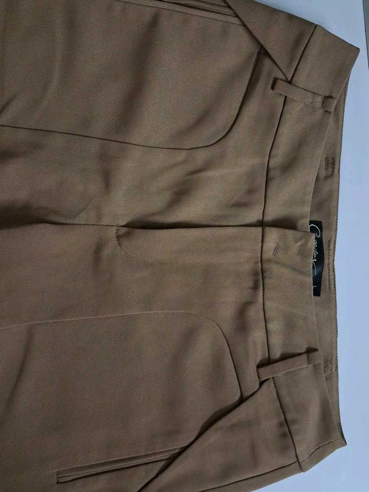 Classic Tan Tailored Trousers