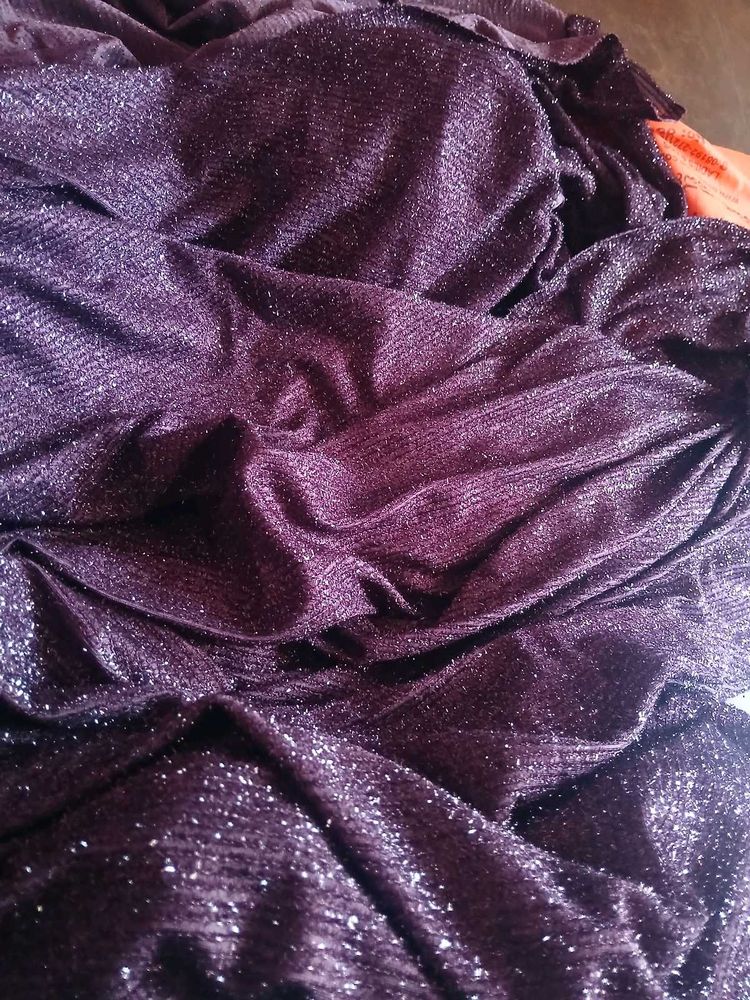 Sparkly Purple Dress material