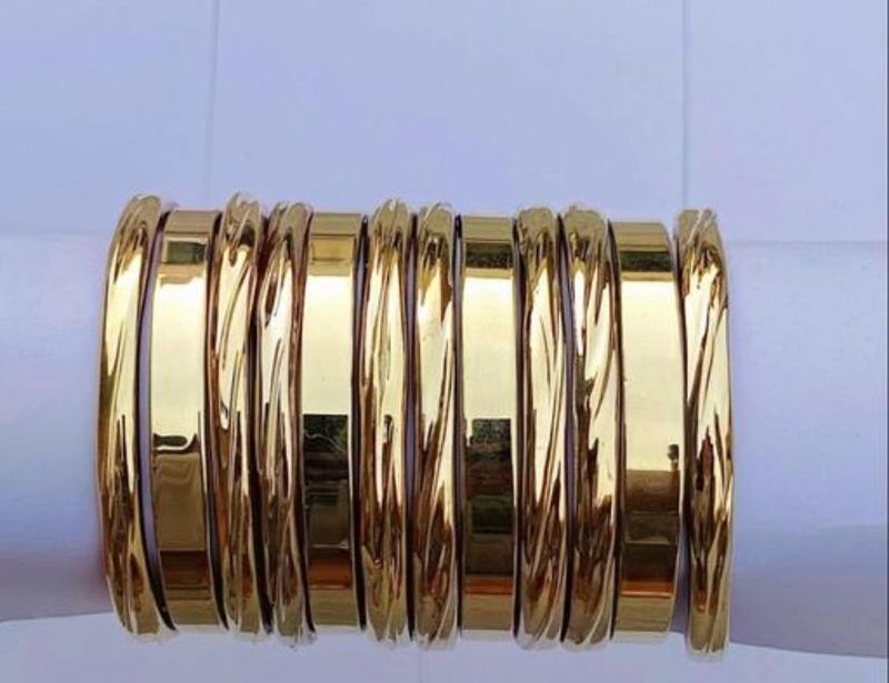 Elegant Gold Tone Bangles Set