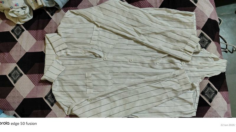 Classic Striped Button-Up Shirt