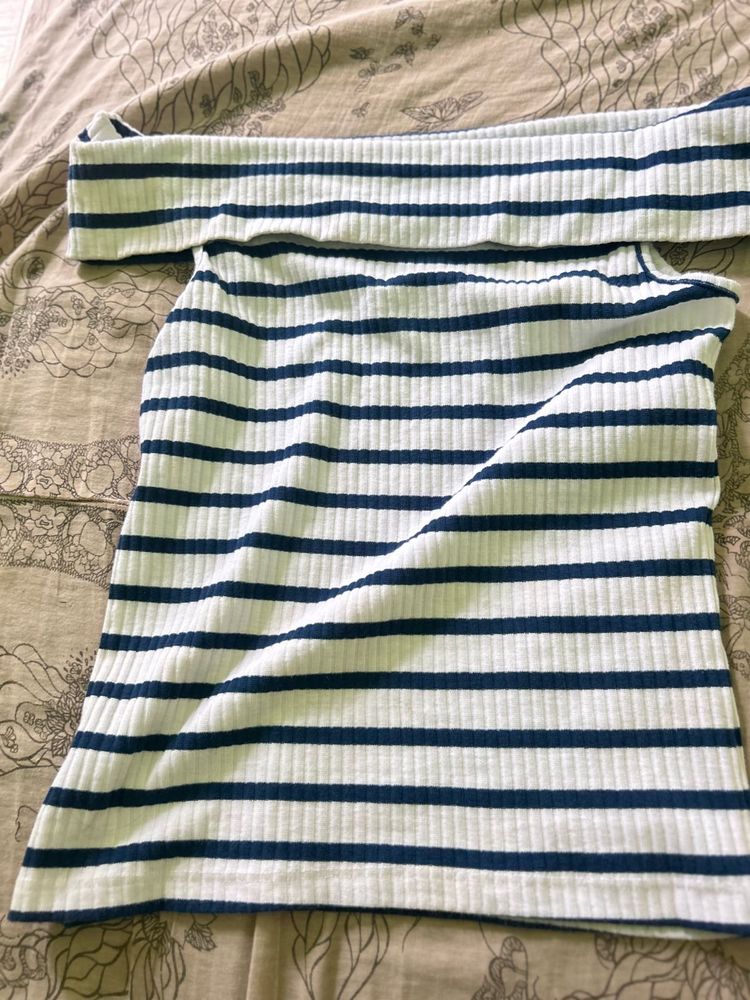 Striped Off-Shoulder Top