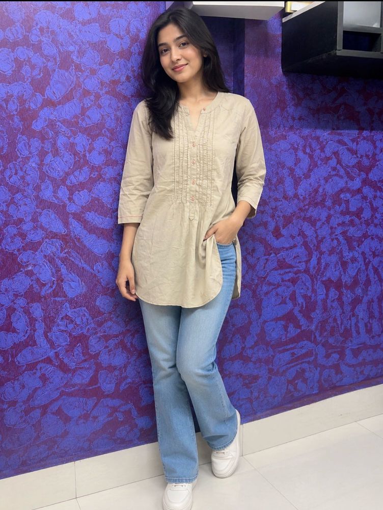 Stylish Beige Kurta for Women