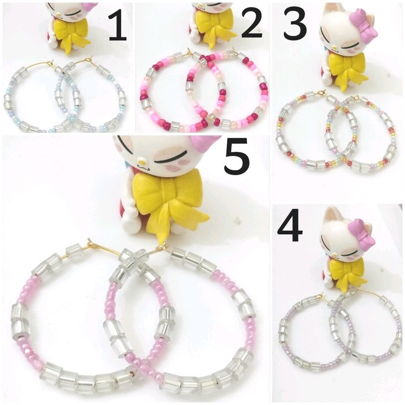 Beads Ring Earrings
