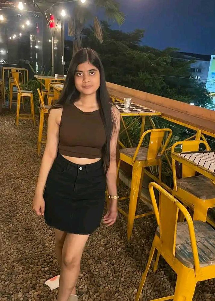 denim mini skirt