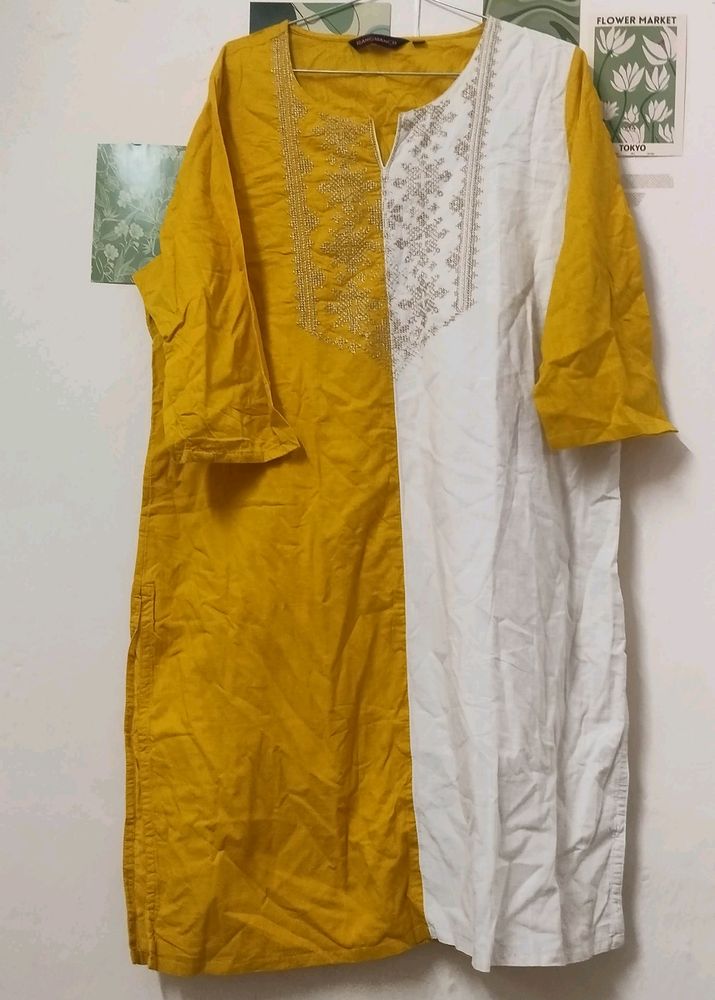 Rangmanch yellow kurta