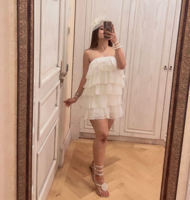 Ruffled Mini Dress