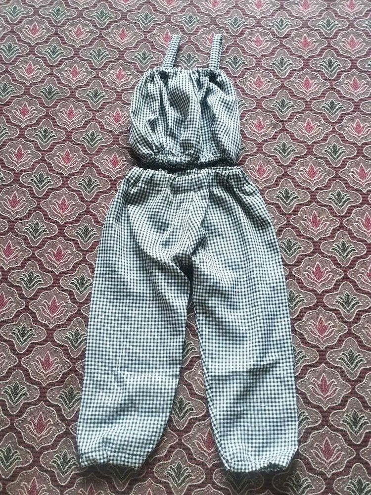 Cute Gingham Two-Piece Set