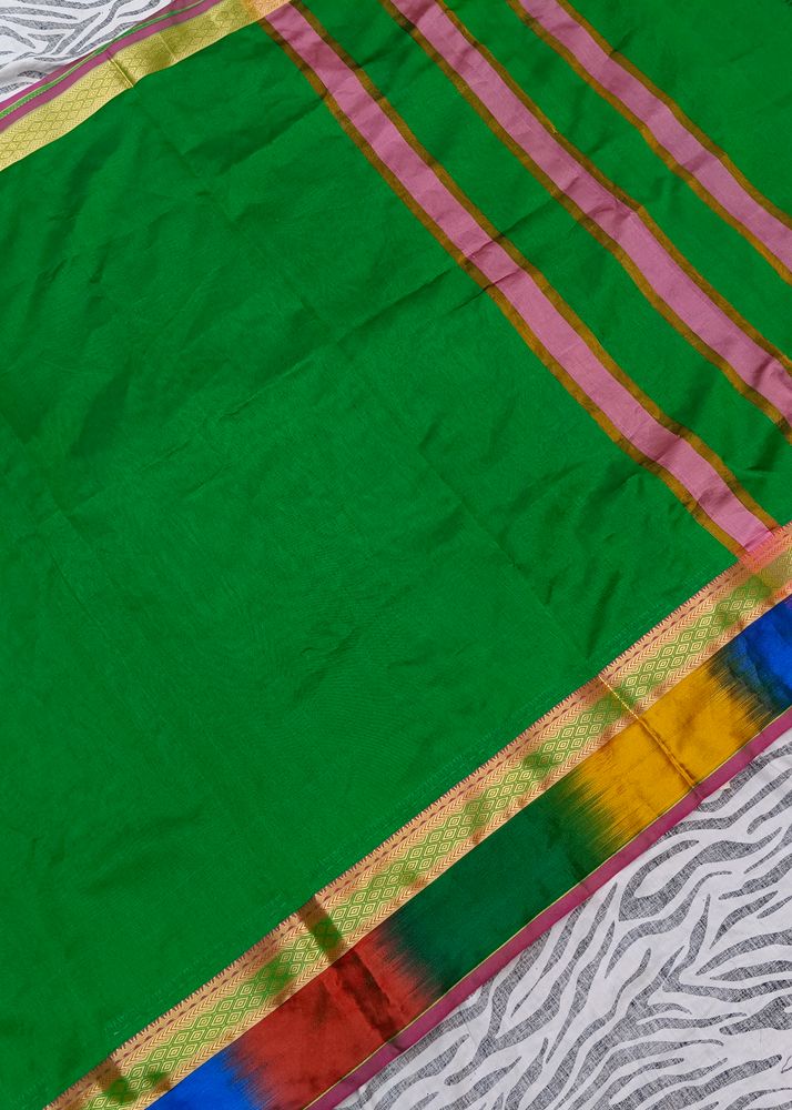 multi green colour  saree