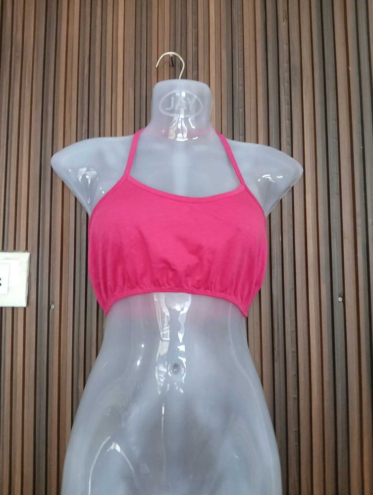 Comfortable Pink Sports Bra