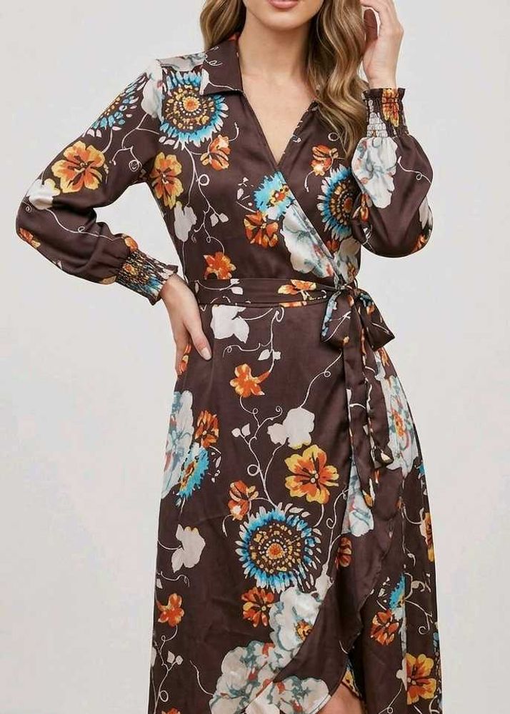 Floral Wrap Dress