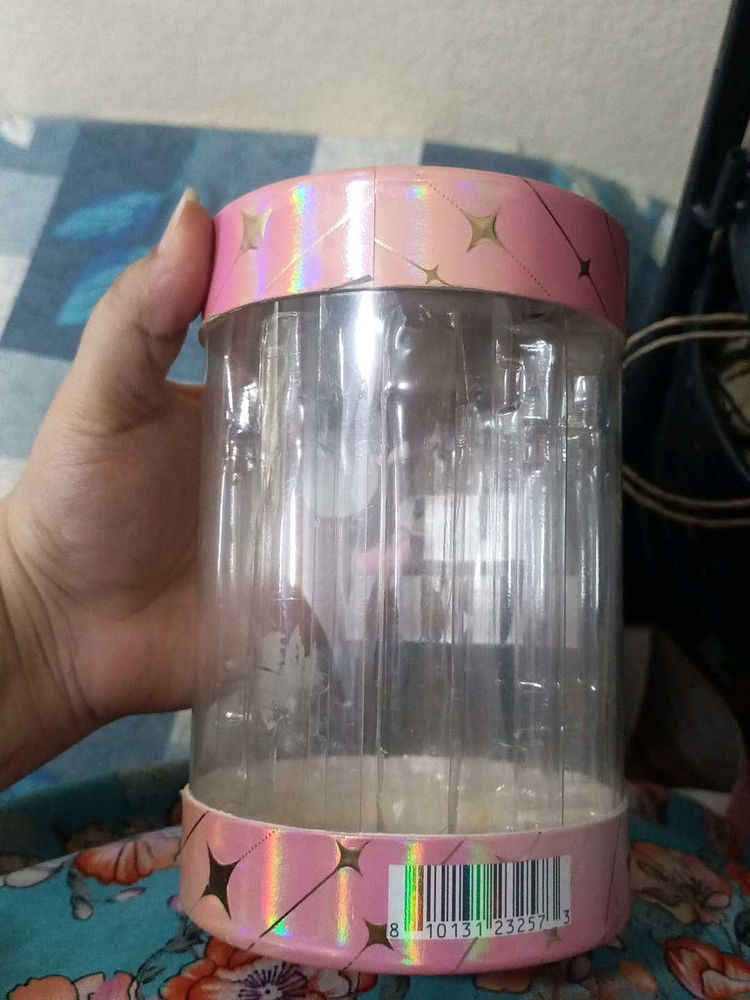 Clear Makeup Organizer Jar