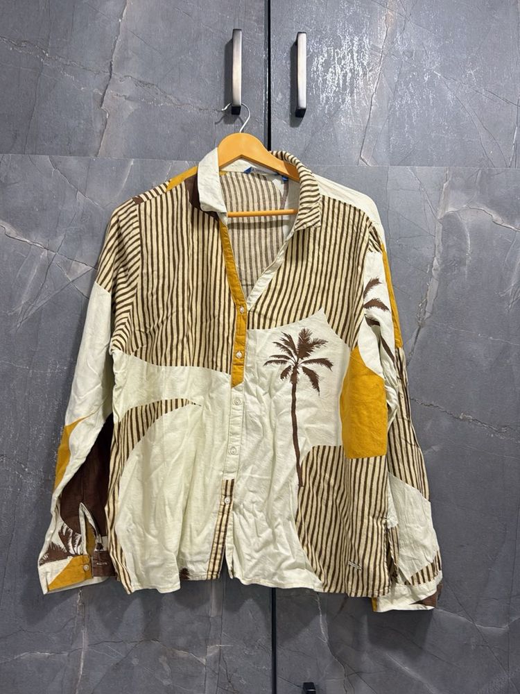 Unique Printed Button-Up Shirt