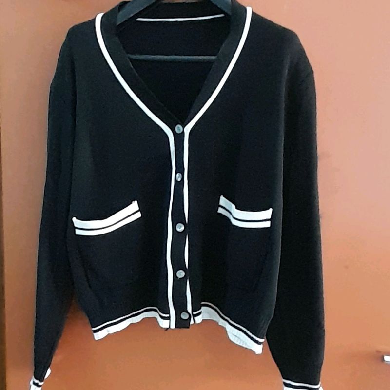 Black Cardigan From Urbanic