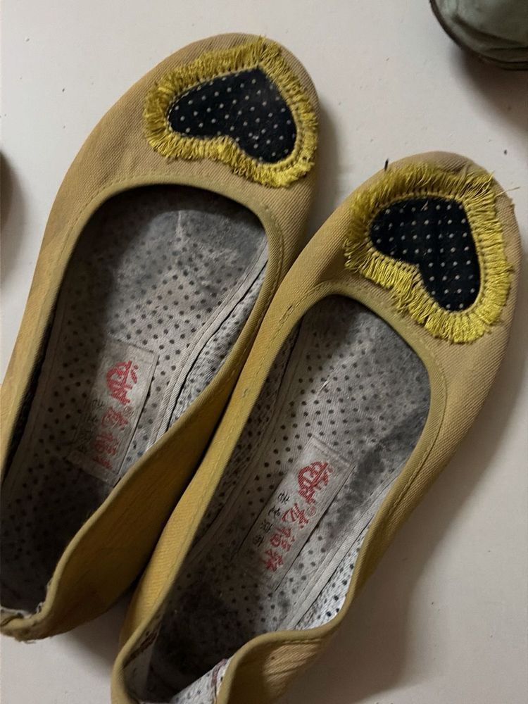 Cute Heart Ballet Flats