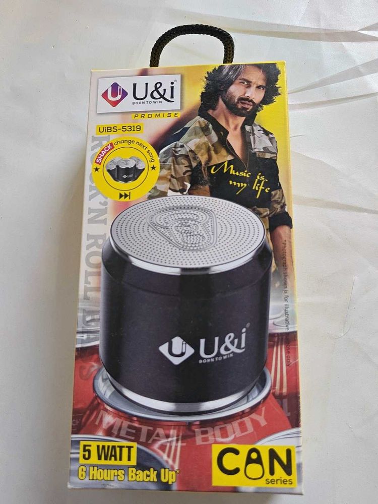 U&amp;i Portable Bluetooth Speaker - Can Series black