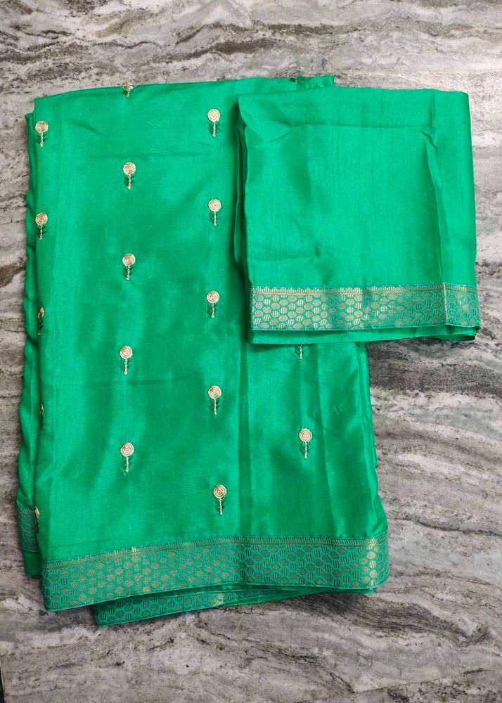 Saree With Blouse Piece