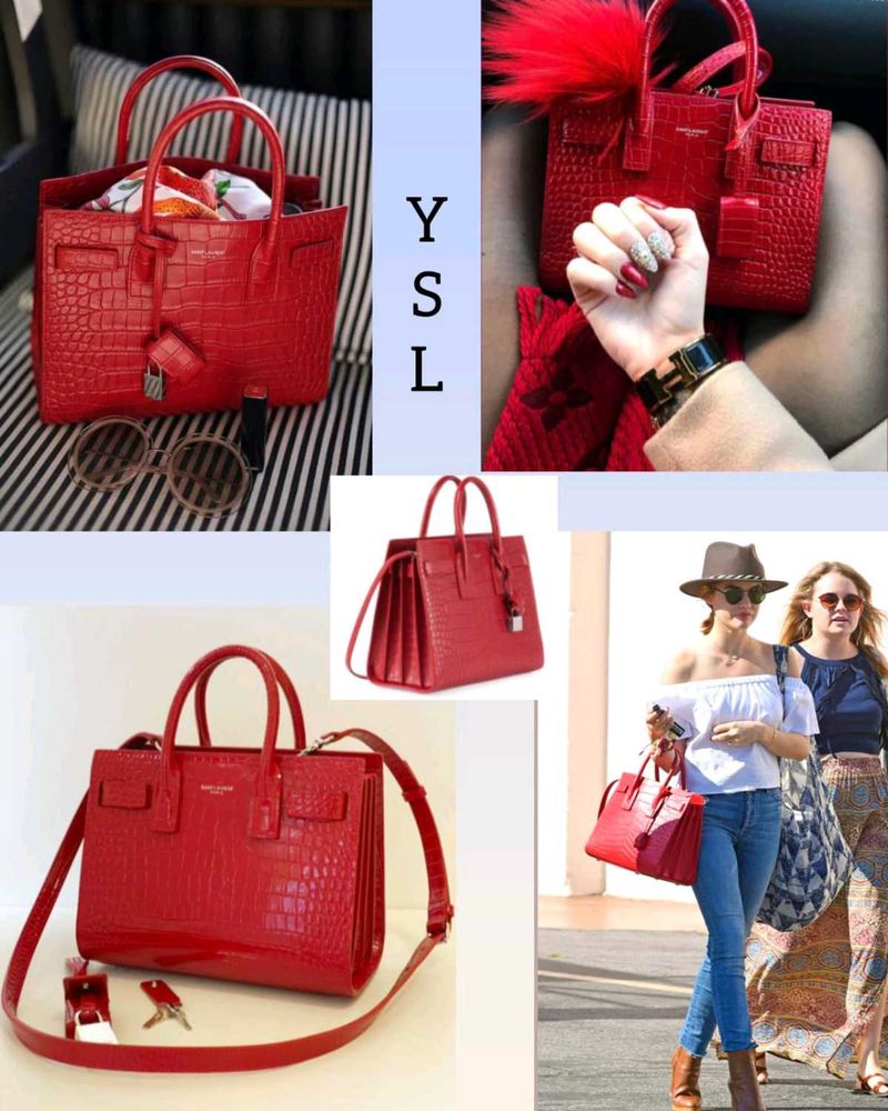 Ysl Sac De Jour Red tote bag