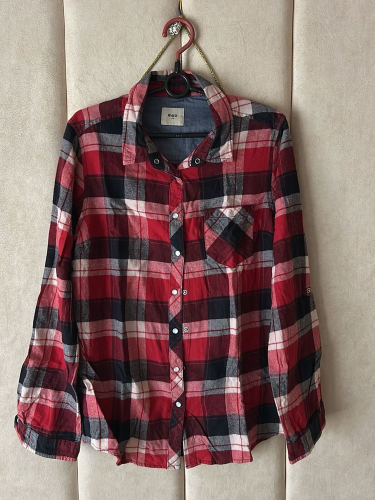Max Plaid Button Down Shirt