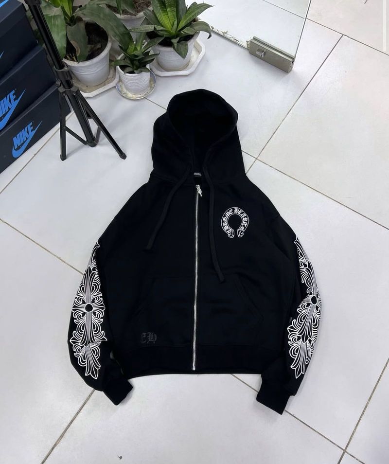 Chrome Hearts Zip-Up Hoodie