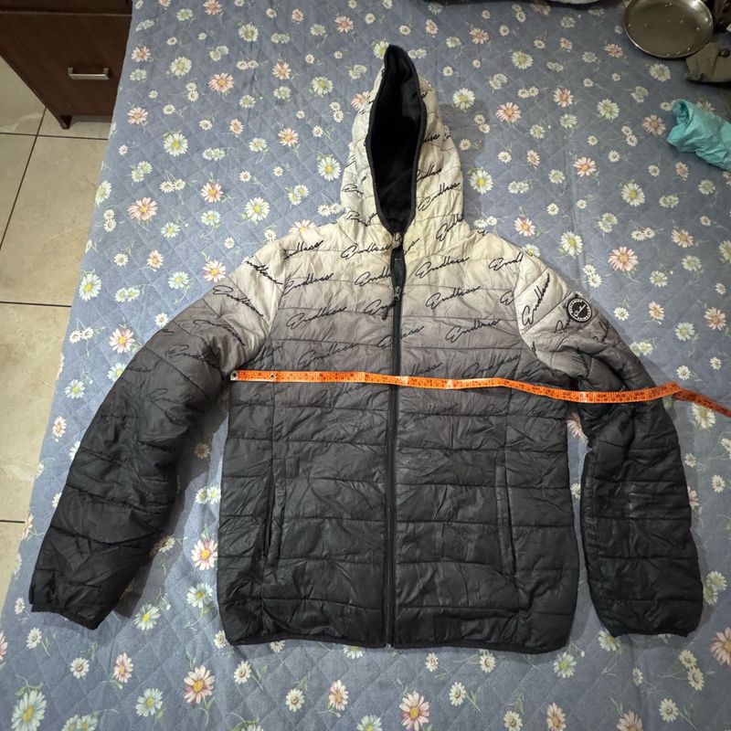 Men's Puffer Jacket with Gradient Design