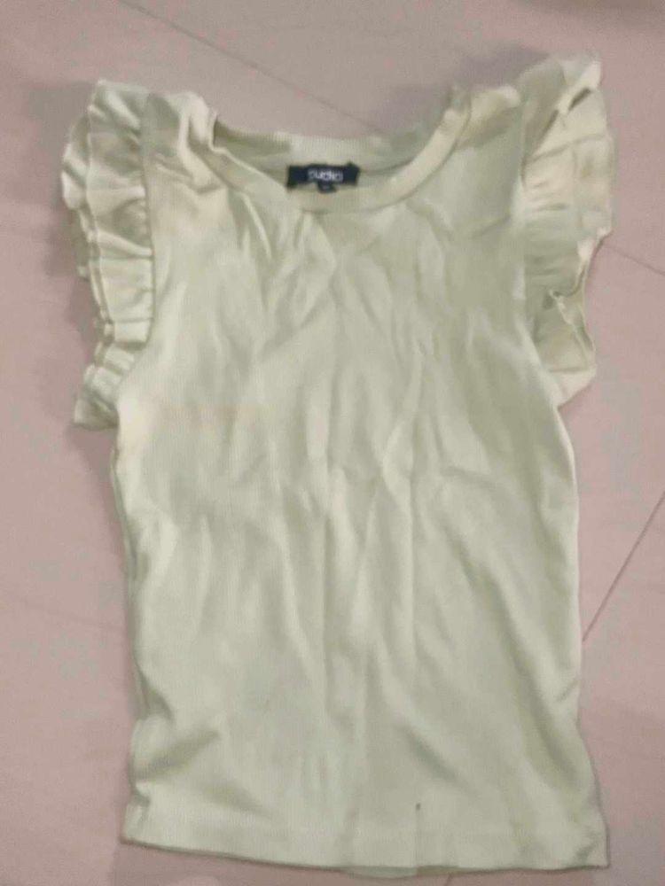 Cute Ruffle Sleeve Top