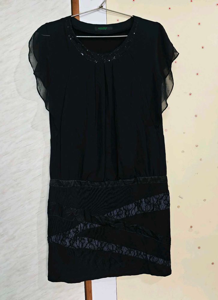 New Black Sheer Dress 🖤