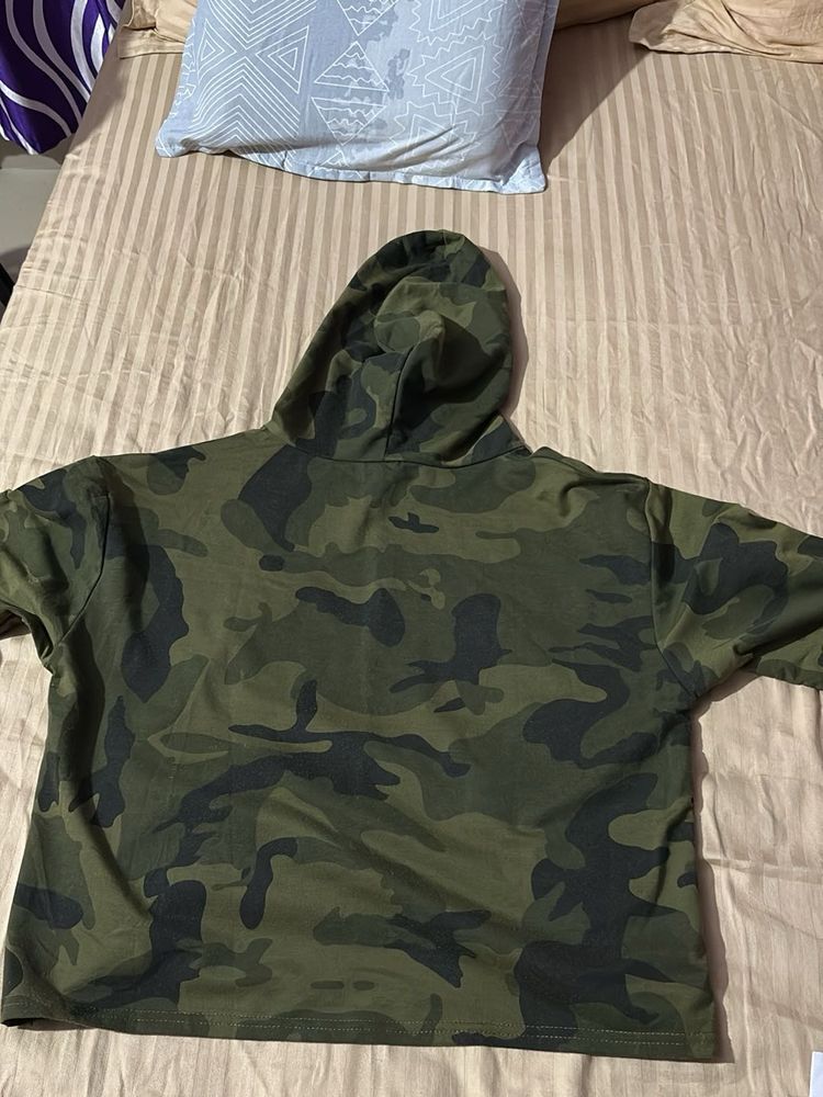 Camo Print Hoodie
