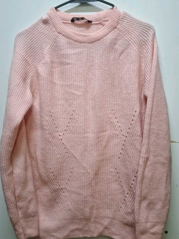 Pink Knit Pullover
