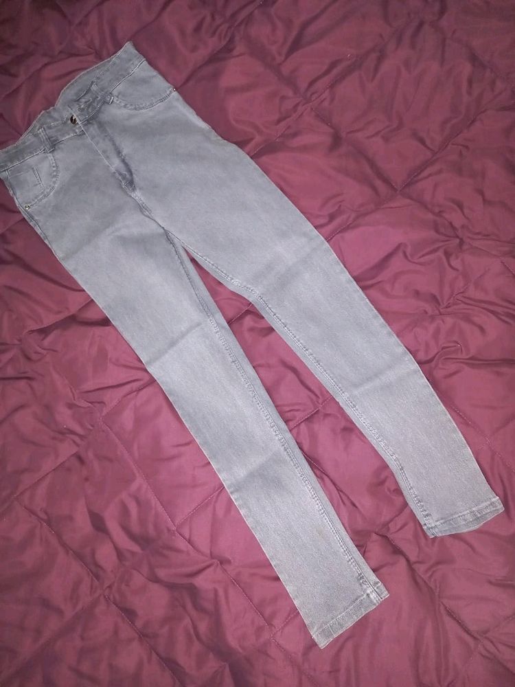 Grey Skinny Fit Jeans