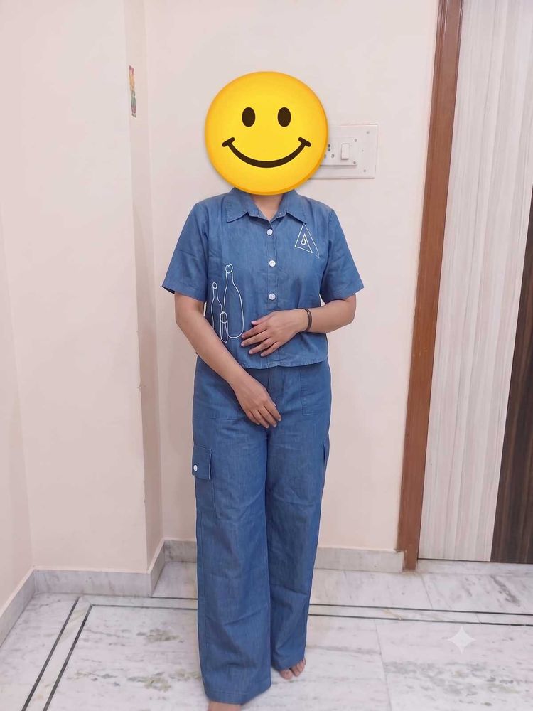 Blue Denim Co-ord Set