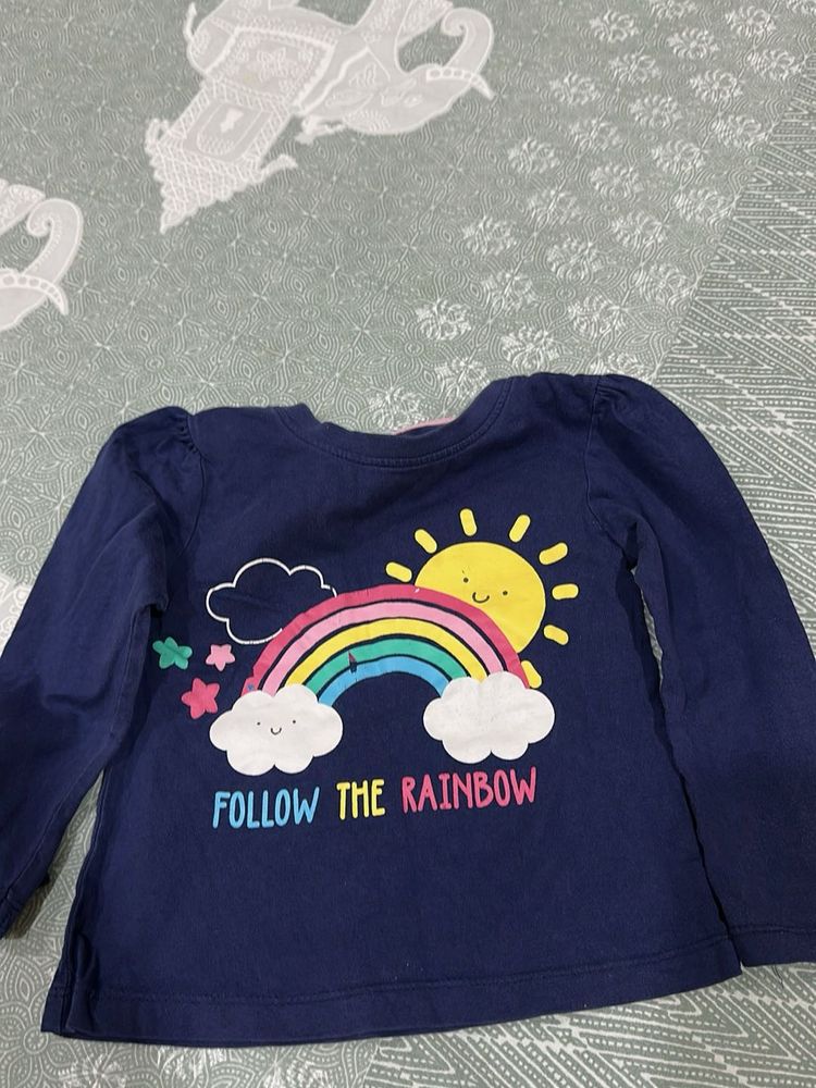 Cute Rainbow Long Sleeve Top